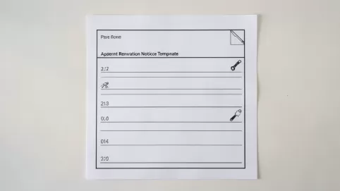 Zawiadomienie o remoncie mieszkania wzór